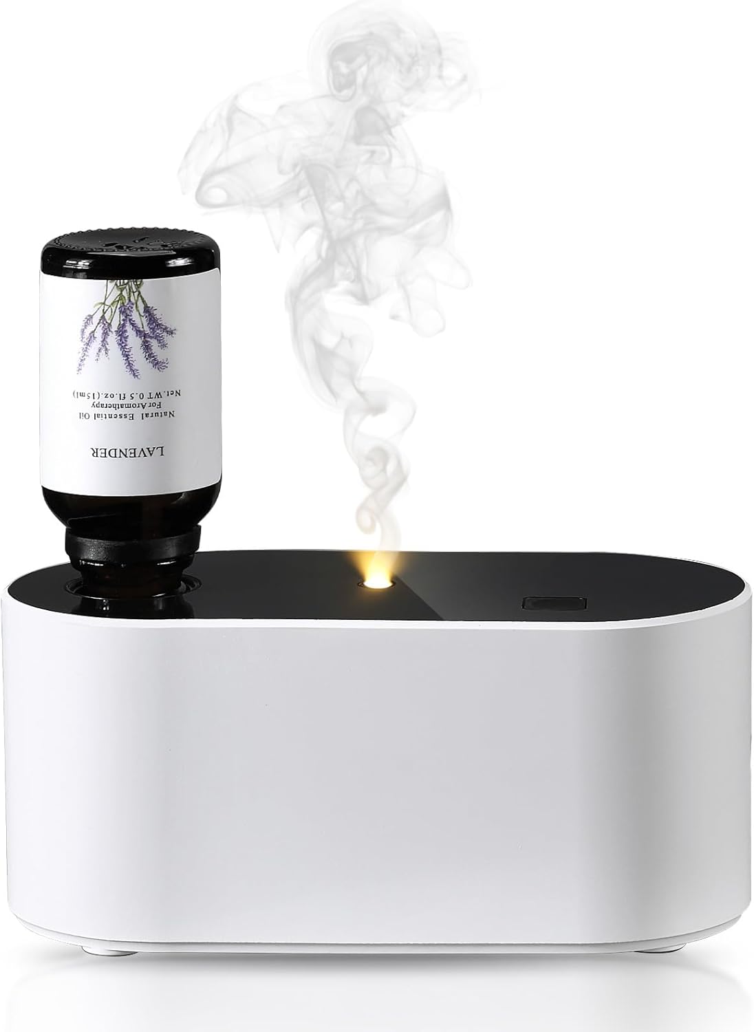 Waterless Diffuser for Essential Oil, Battery Operated Scent Air Aromatherapy Diffuser, Mini Portable Aroma Diffusers with 3 Mist Modes, Cycle Start, for 400 sq.ft Room Home Office Bedroom