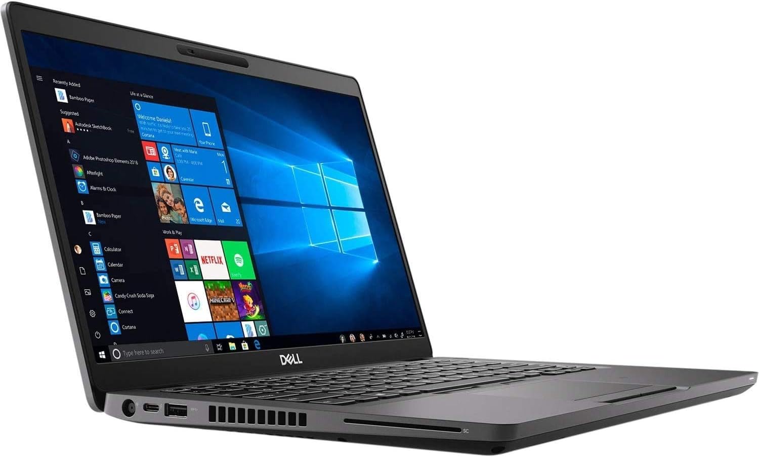 Dell Latitude 5400 14″” HD, Core i5-8265U 1.6GHz, 32GB RAM, 1TB M.2-NVMe, Windows 11 Pro 64Bit, CAM (Renewed), Black