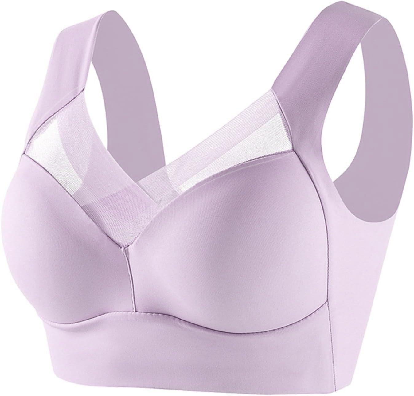 Zenchic Bra – Seamless Sexy Push Up Wireless Bra Posture Correcting Bra for Seniors Plus Size Ice Silk Sport Bras