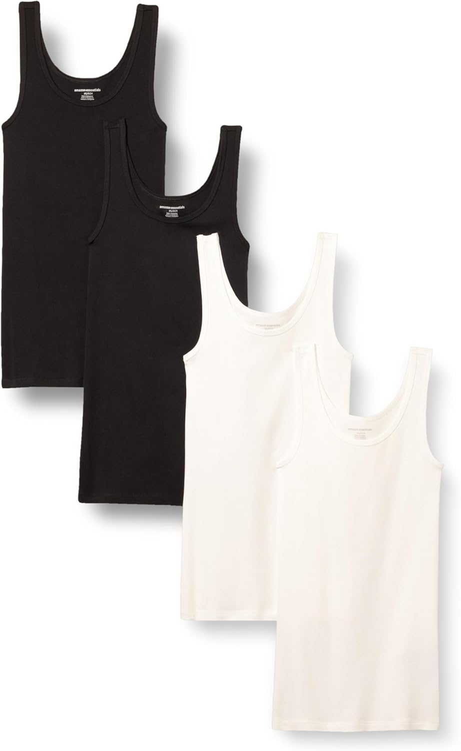 Amazon Essentials Women’s Slim-Fit Tank, Pack of 4