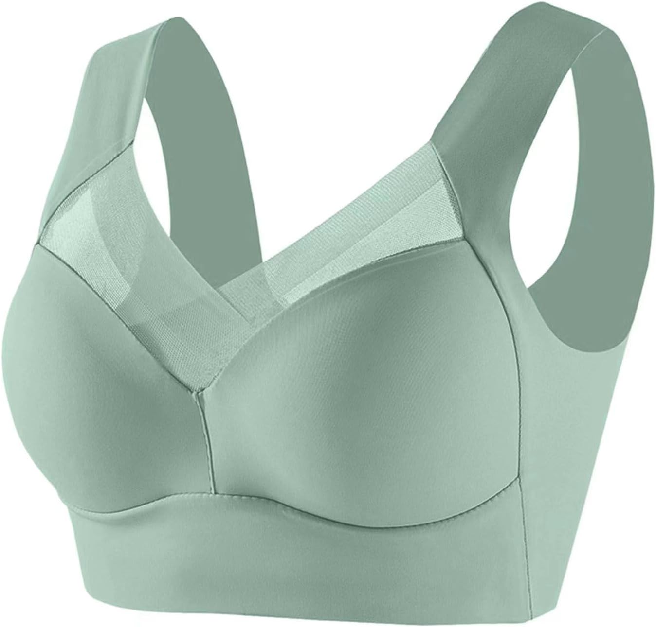 Zen Chic Bra – Seamless Powerful Push Up Wireless Bra Lift Full-Figure Posture Correcting Bra Ice Silk Anti Sagging Bra