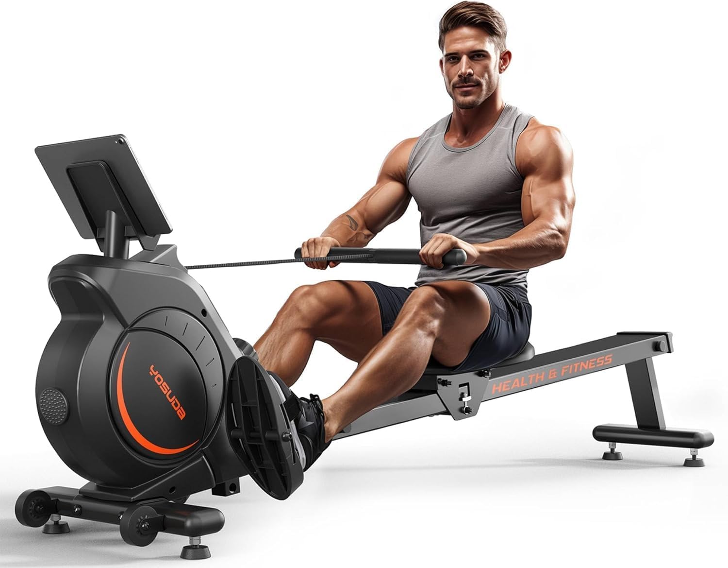 YOSUDA Magnetic/Water Rowing Machine for Home – Rower Machine Use with Bluetooth, App Supported, Rowing Machine for Taller Power Athletes, Comfortable Seat Cushion