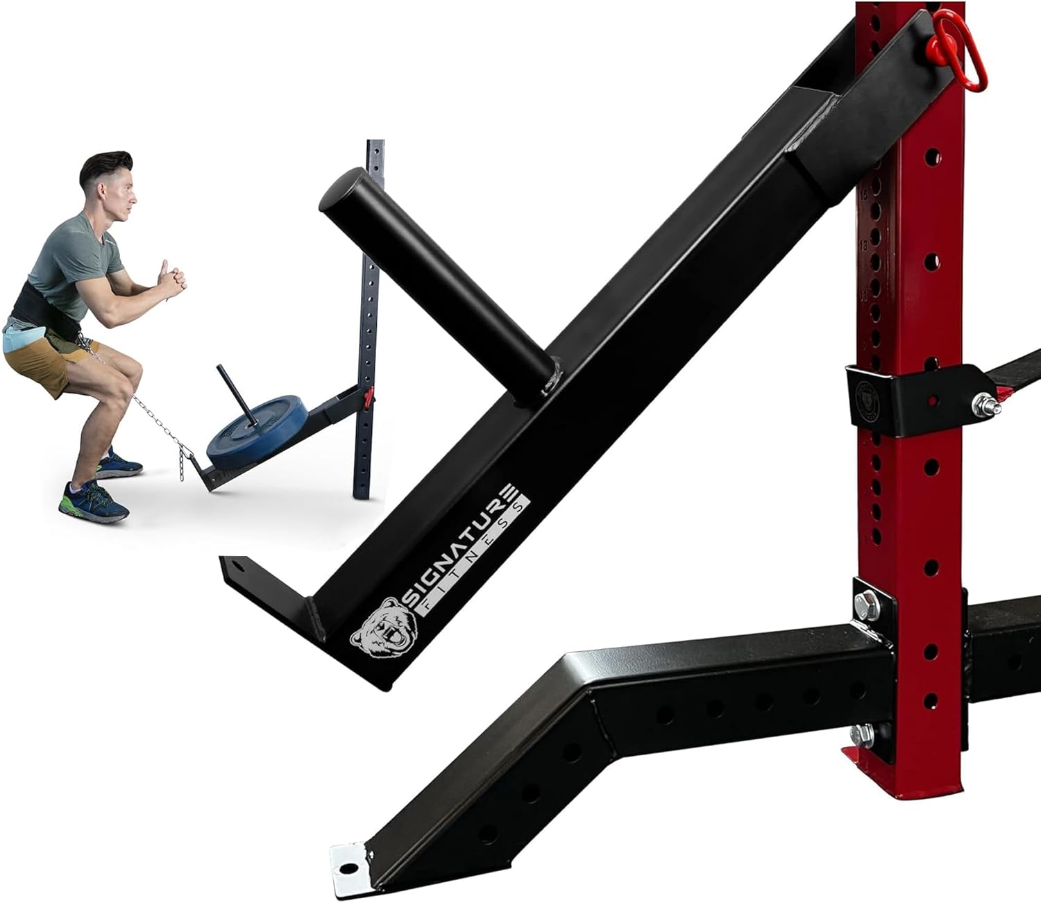 Upgraded Adjustable Jammer Arms, Lever Arms, Monolift Attachments Rated 600 LB Per Arm, Fits Racks at All Post Sizes and Hole Sizes, Pair
