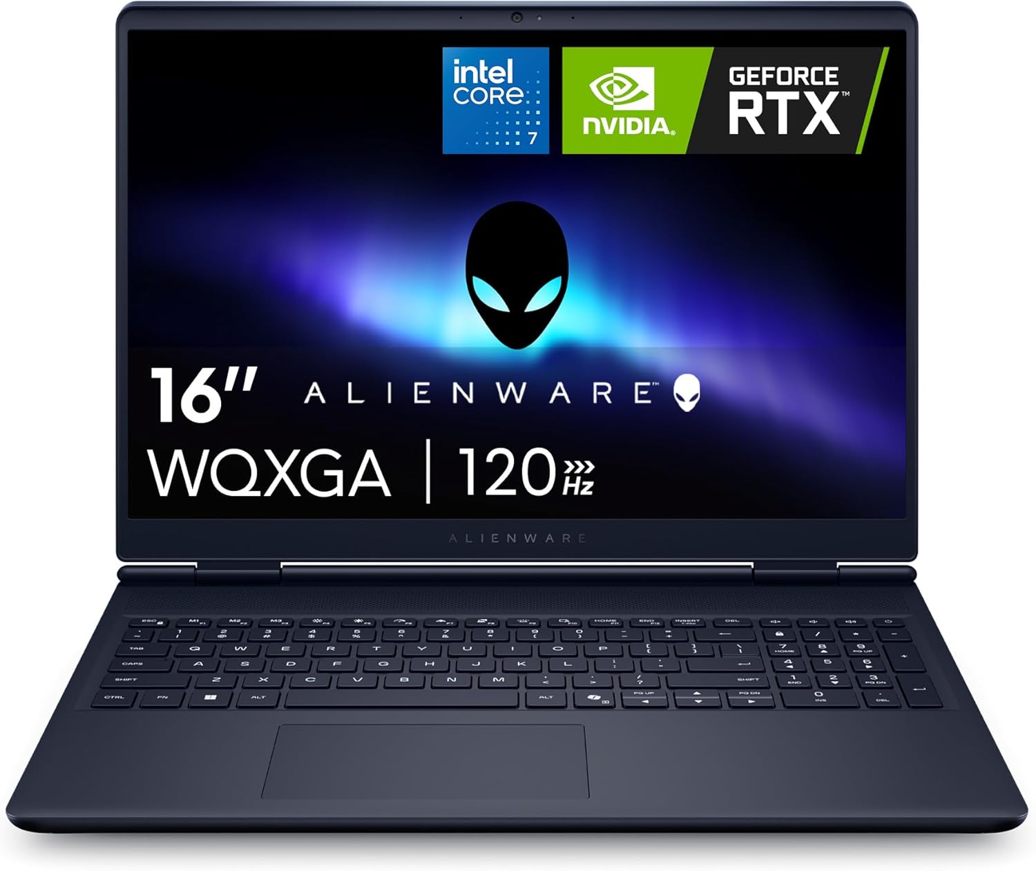 Alienware 16 Aurora Laptop AC16250-16-inch 16:10 WQXGA Display, Intel Core 7-240H Series 2, 16GB DDR5 RAM, 1TB SSD, NVIDIA GeForce RTX 5060 8GB GDDR7, Windows 11 Home, Onsite Service – Blue