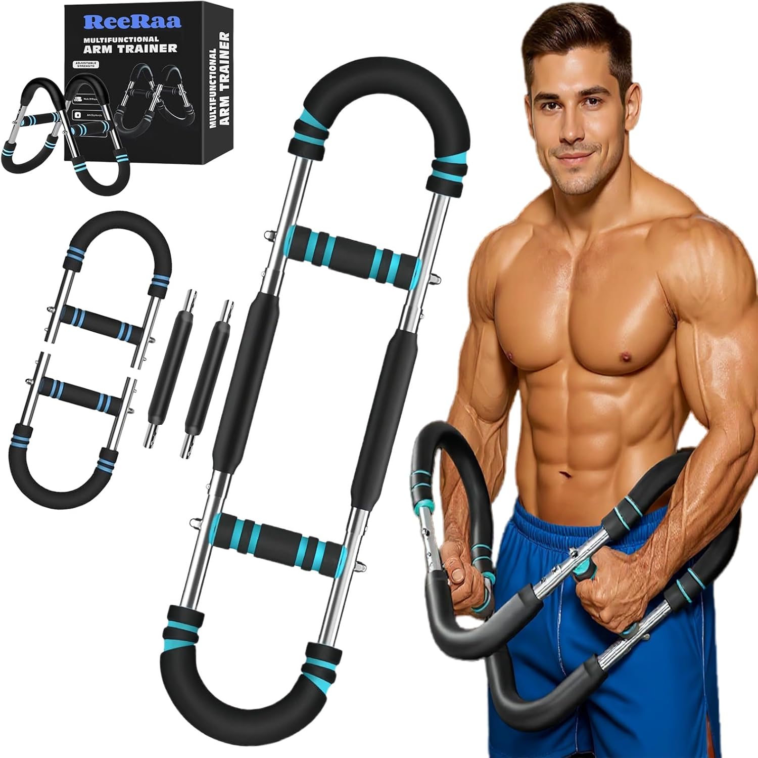 Twister Arm Trainer,Arm Trainer for Men, Adjustable Chest Workout Equipment,Chest Trainer, Shoulder Muscle Training,Wrist & Forearm Strengtheners, Portable Home Fitness Equipment