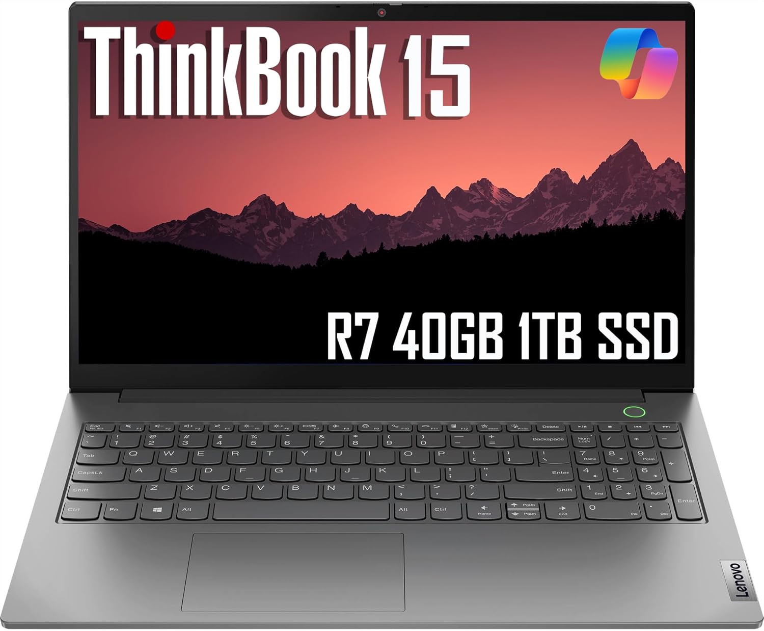Lenovo ThinkBook 15 Gen 4 Business Laptop (15.6″ FHD Anti-Glare, 40GB RAM, 1TB SSD, AMD Ryzen 7 5825U (> Intel i7-1165G7)) FHD Webcam w/Shutter, Military Grade, Fingerprint, Ethernet, Win 11 Pro
