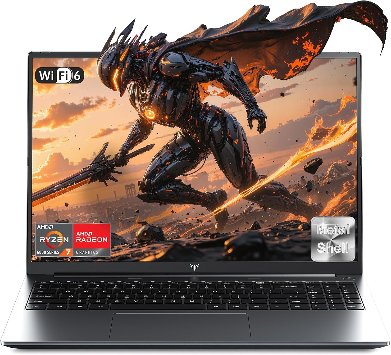 2025 New AMD Laptop, Laptop with AMD Ryzen 7 7735HS (8C/16T, Up to 4.75GHz), 16GB DDR5 512GB NVMe SSD Laptop Computer, Up to 4TB, 16-inch FHD Display, WiFi 6, Backlit KB, Type-C, Dual Fans