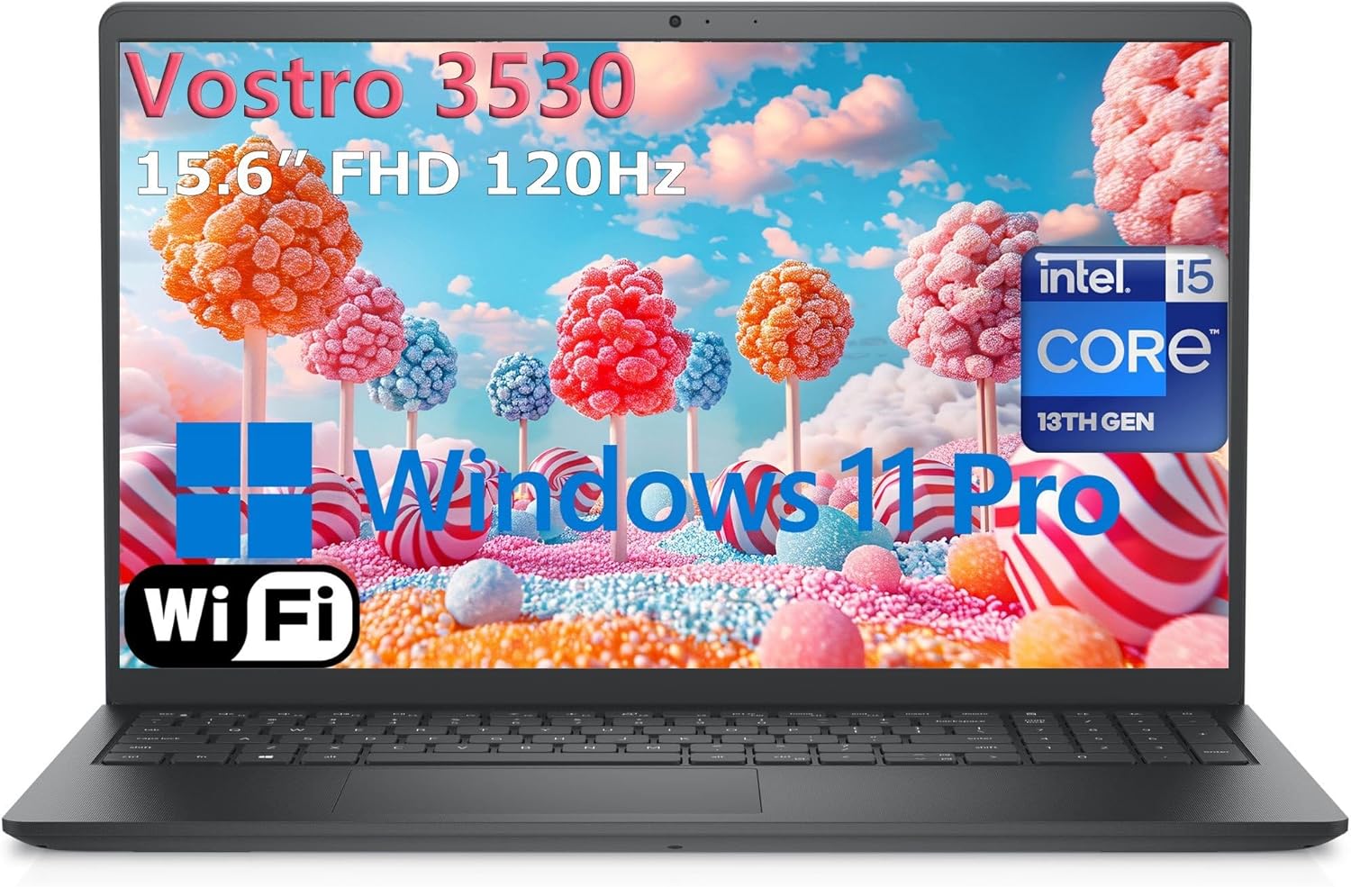 Dell 15.6″ 3530 Laptop Computer for Home & Business Student, Intel 10-Core i5-1334U (Beat i7-1250U), 32GB RAM, 1TB PCIe SSD, 120Hz FHD Vostro Laptop, WiFi, Bluetooth, Black, Windows 11 Pro, AZ-XUT