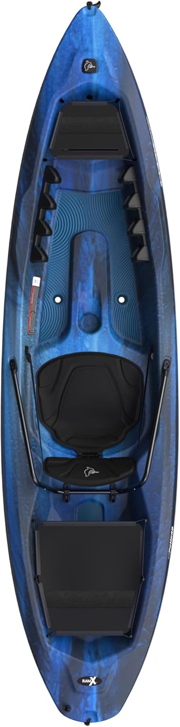 Pelican Seek 100X – Recreational Sit on top Kayak – Lightweight Smart Design – Adjustable Ergoform™ Seating System – 10 ft
