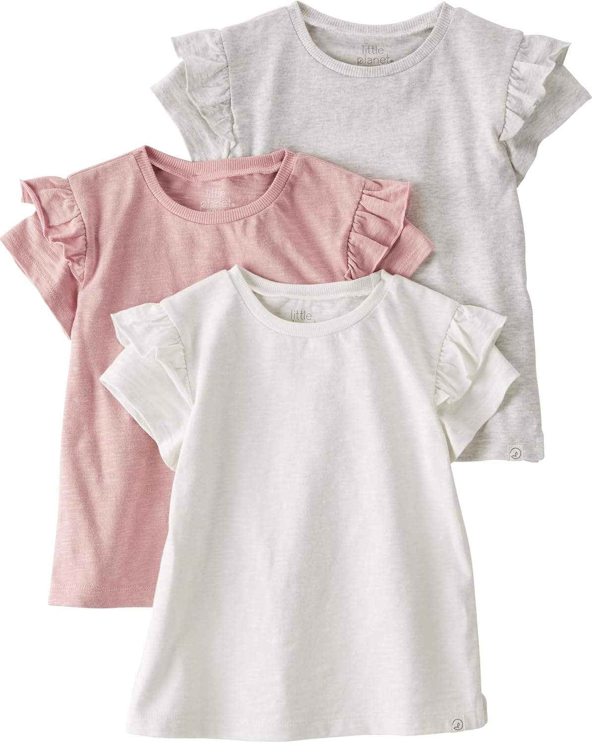 little planet by carter’s Baby 3-Pack Tops Made with Organic Cotton