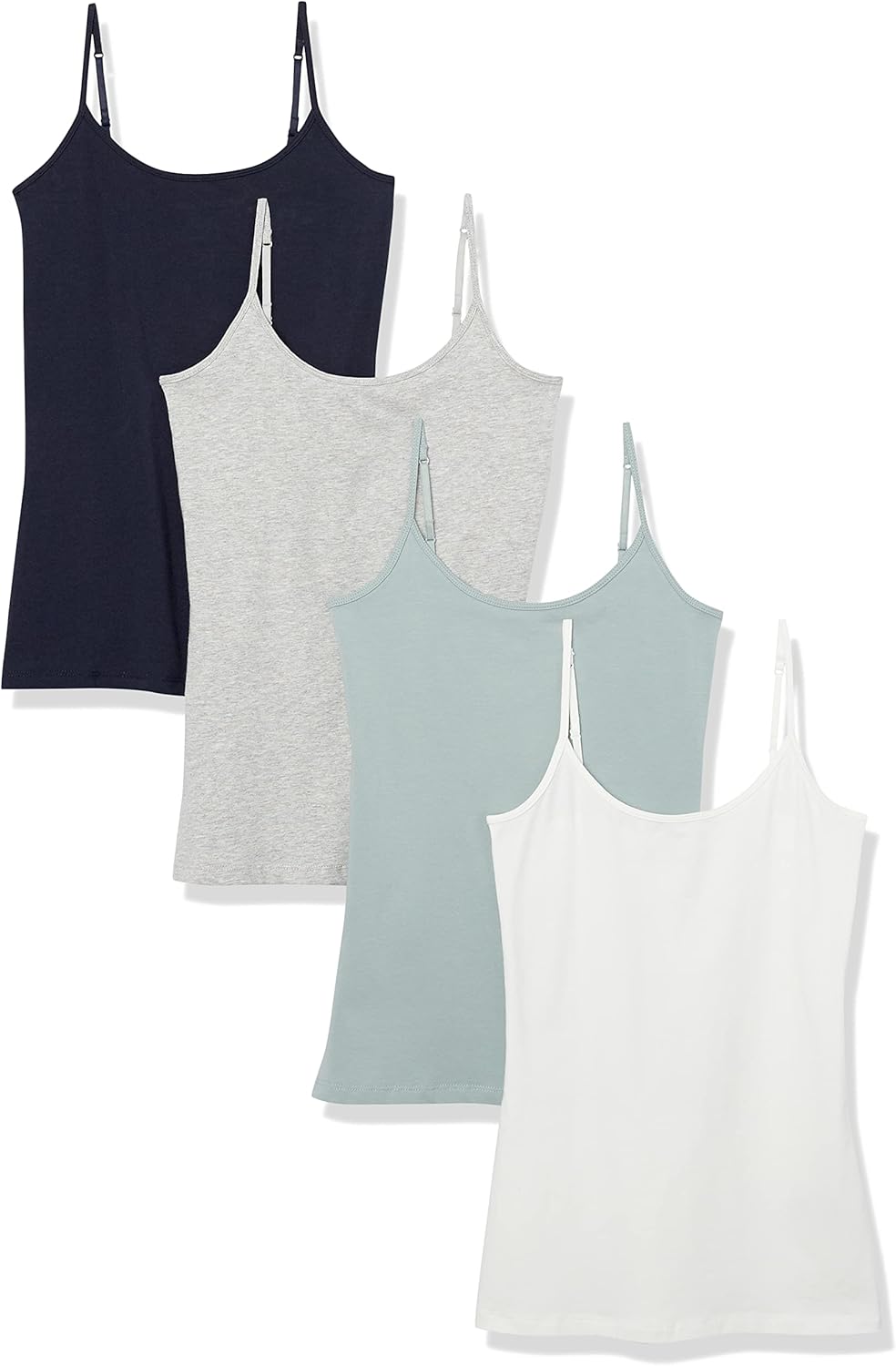 Amazon Essentials Women’s Slim-Fit Camisole, Pack of 4