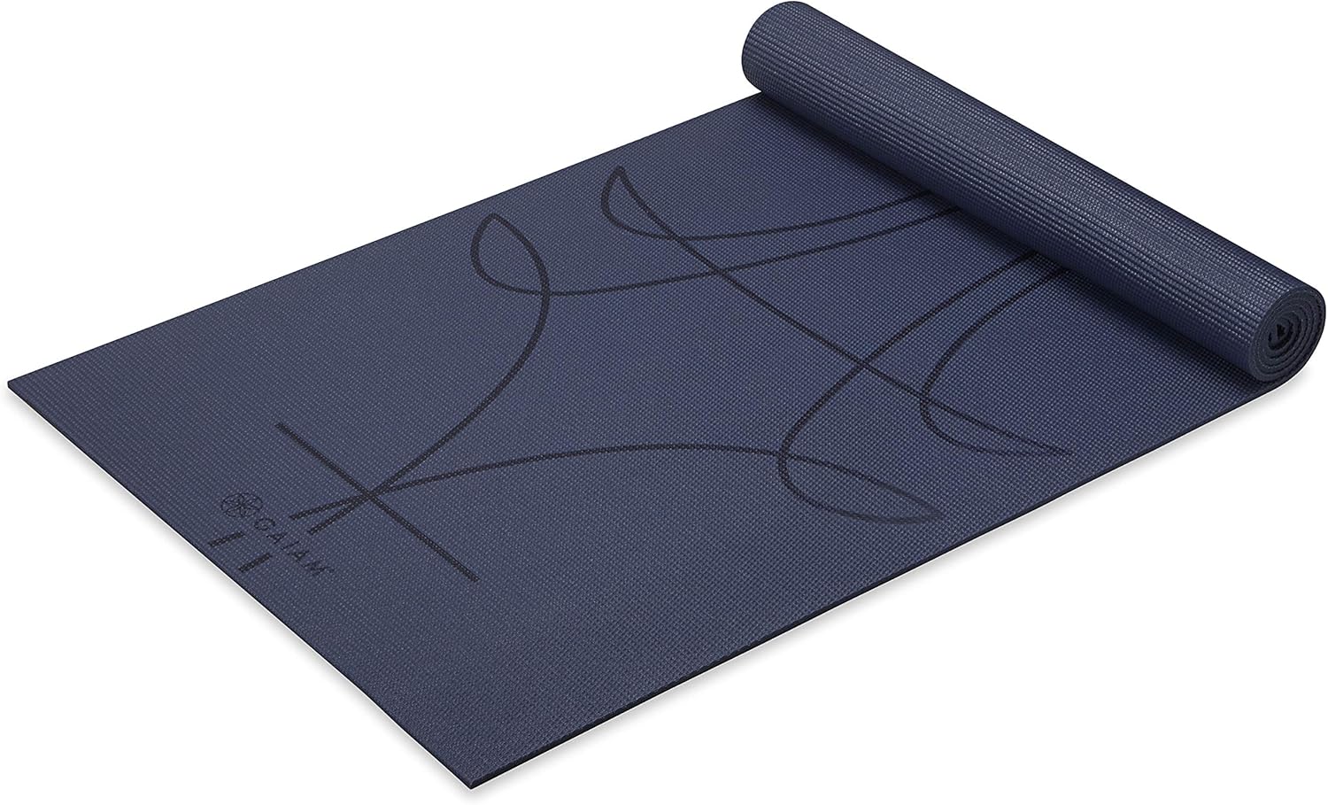 Gaiam Yoga Mat – Premium 6mm Print Extra Thick Non Slip Exercise & Fitness Mat for All Types of Yoga, Pilates & Floor Workouts (68″L x 24″W x 6mm Thick)